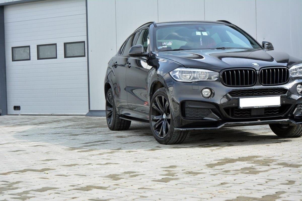 Street+ Seitenschweller Leisten passend für BMW X6 F16 M Paket schwarz Hochglanz
