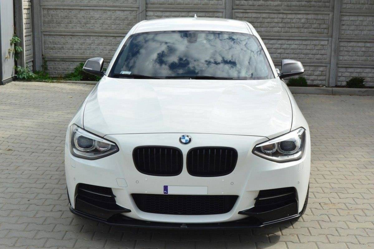 Street+ Spoilerlippe Front Ansatz passend für BMW 1er F20/F21 M-Power vor FL schwarz Hochglanz