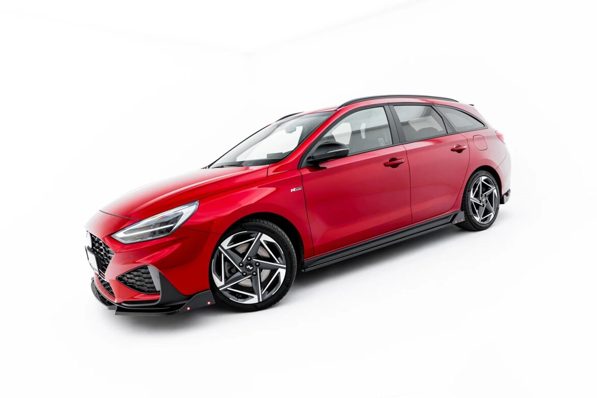 Seitenschweller Ansatz (Paar) V.3 + Flaps passend für Hyundai I30 N-Line Wagon Mk3 Facelift