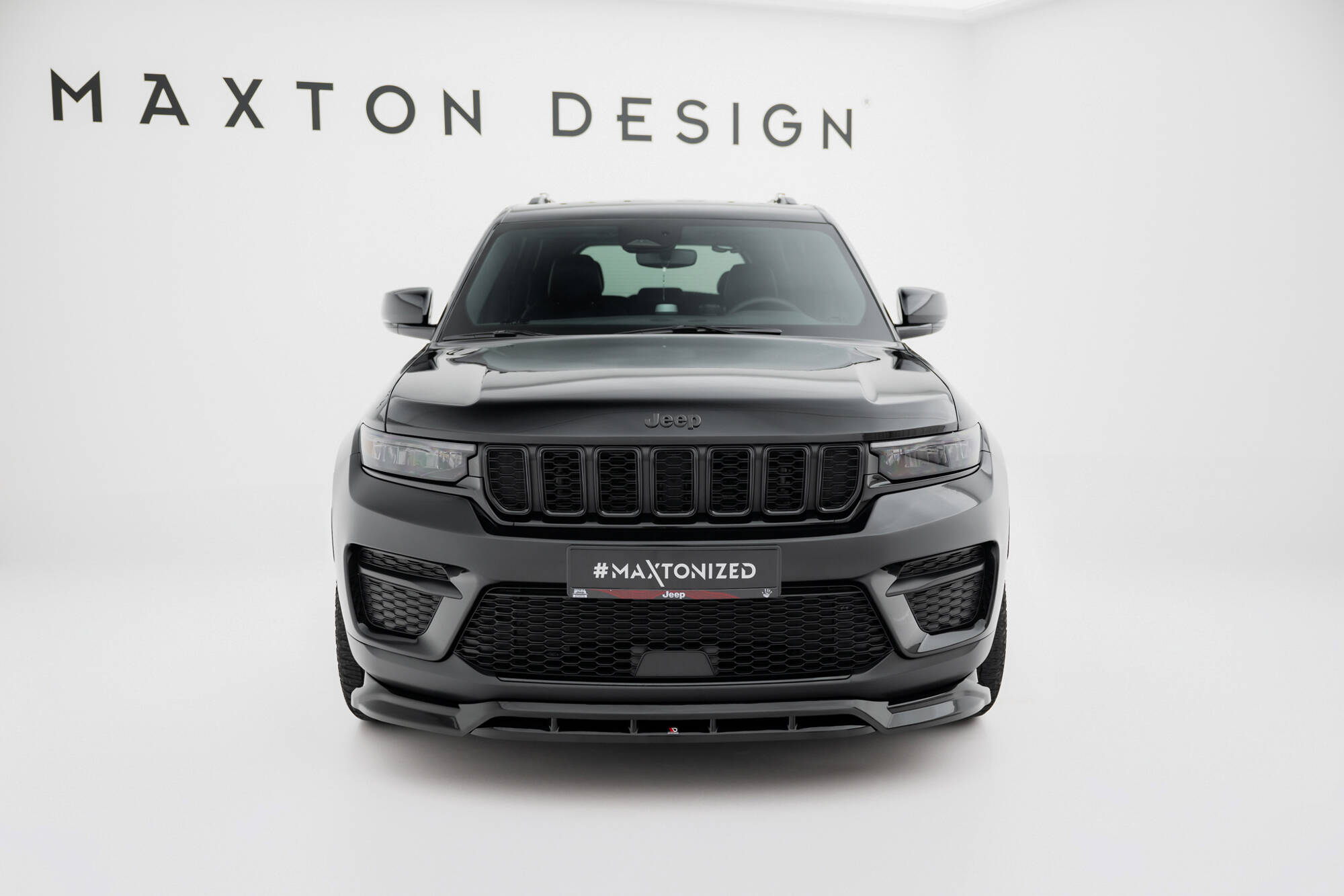 Street+ Spoilerlippe Front Ansatz passend für Jeep Grand Cherokee Trailhawk Mk5 schwarz Hochglanz