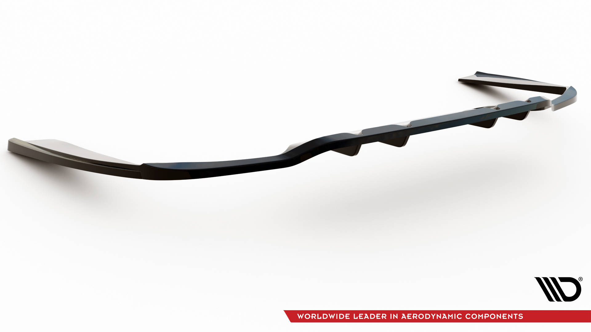Street+ Mittlerer Diffusor RACE Heck Ansatz passend für Mercedes C AMG-Line W205 FL schwarz Hochglanz