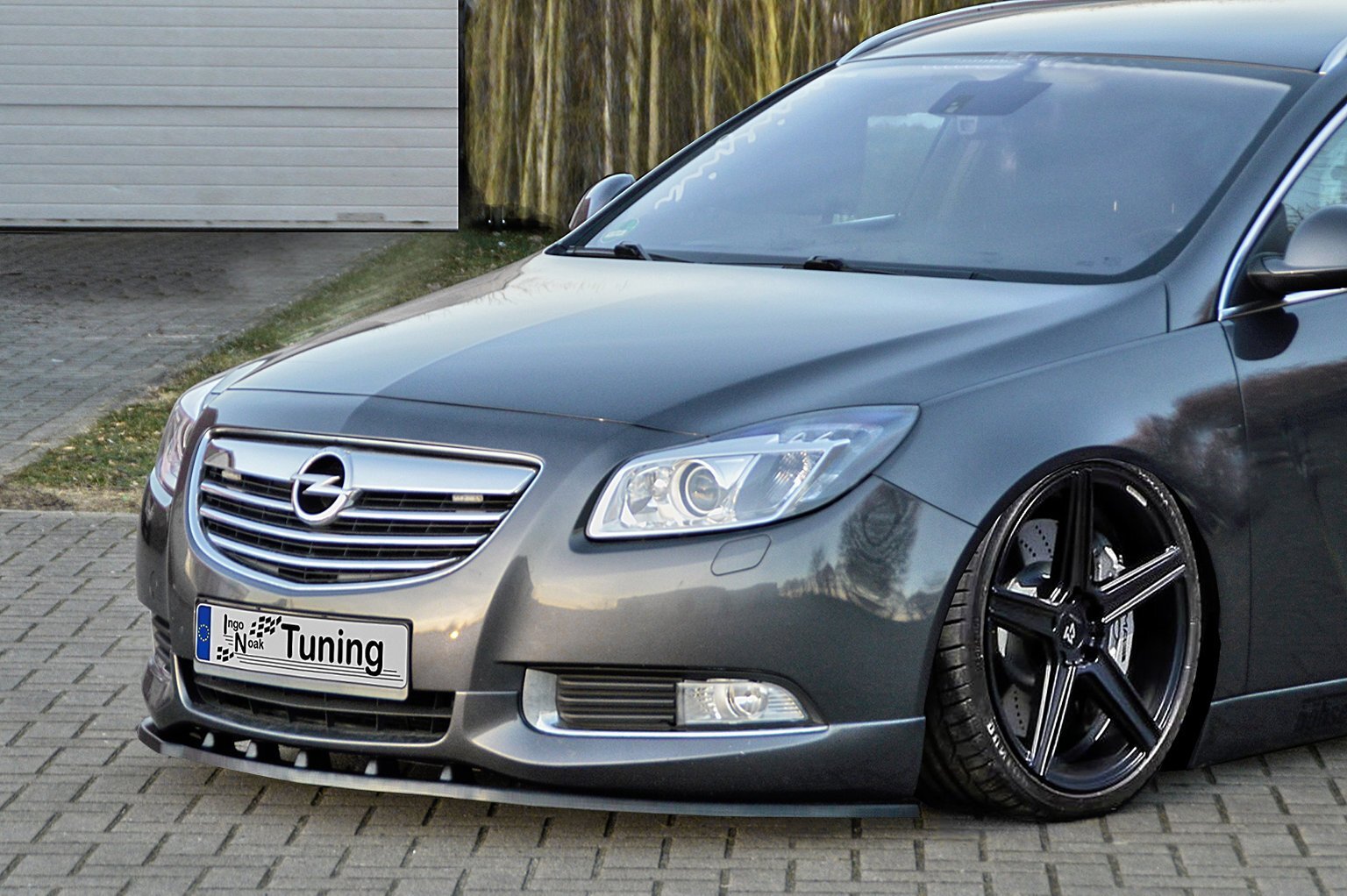 CUP Frontspoilerlippe für Opel Insigia A OPC-Line Schwarz Matt