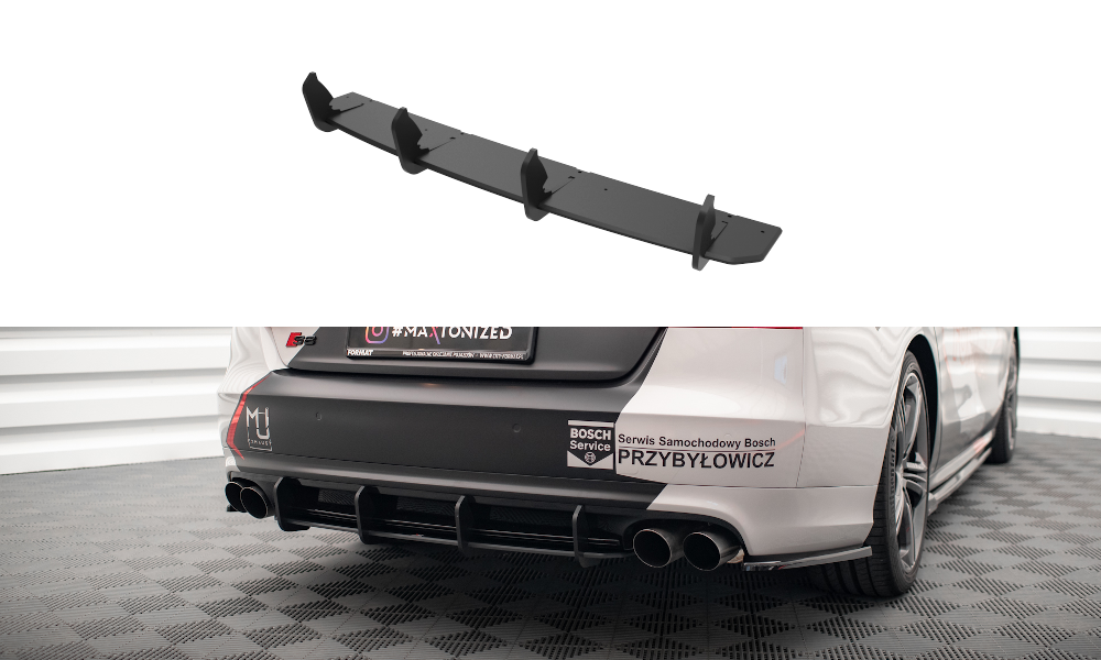 Street Pro Heckschürze Heck Ansatz Diffusor passend für Audi S8 D4