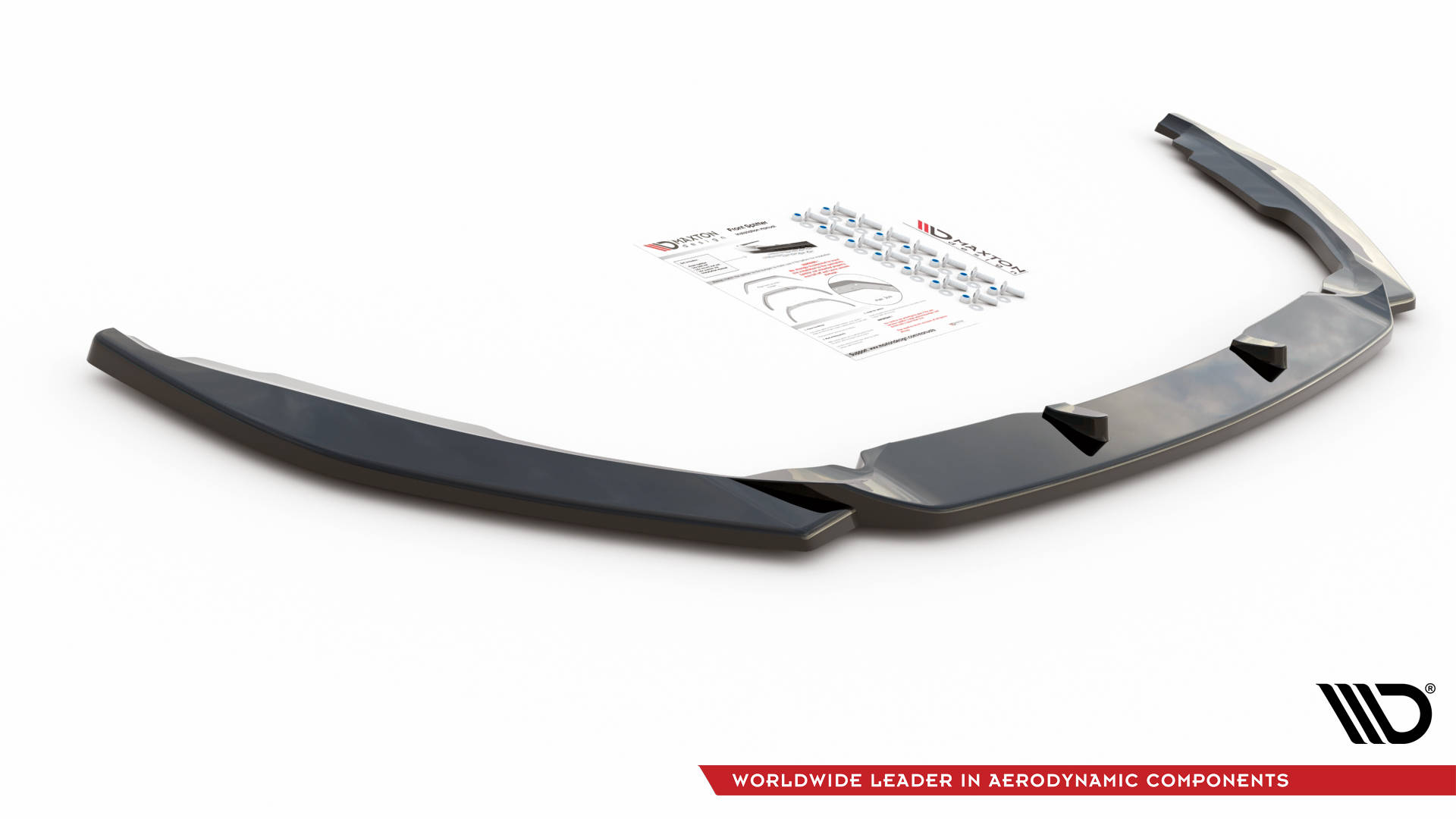 Street+ Spoilerlippe Front Ansatz V.2 passend für Ford Mondeo ST-Line Mk5 FL schwarz Hochglanz