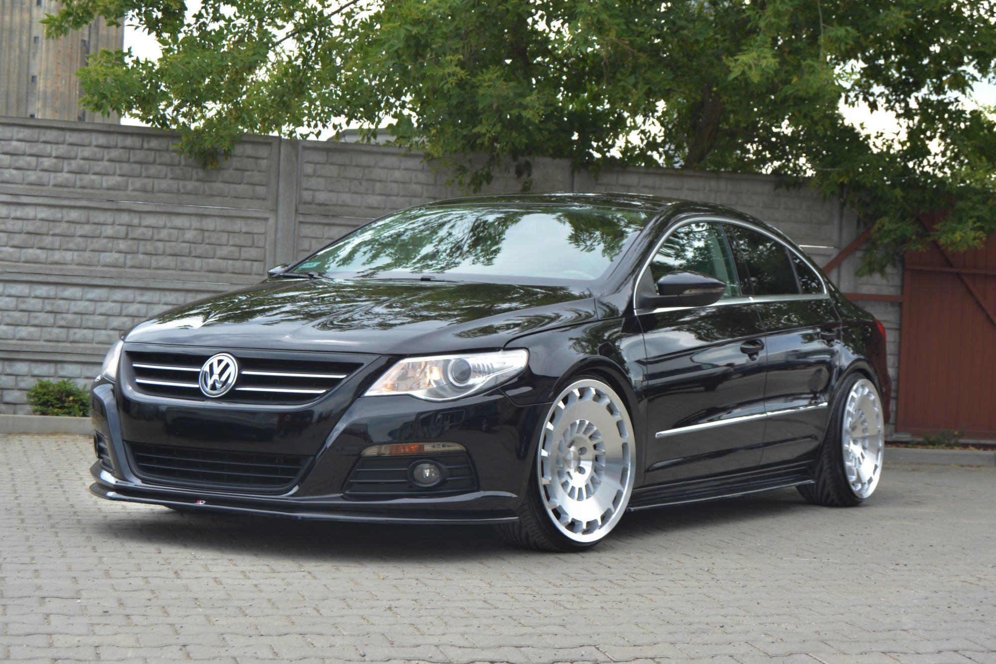 Seitenschweller Ansatz für VW PASSAT CC STANDARD schwarz Hochglanz