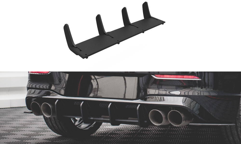 Street Pro Heckschürze Heck Ansatz Diffusor passend für VW Golf R Mk8