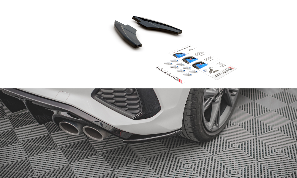 Street+ Heck Ansatz Flaps V.2 passend für Audi S3 8Y Carbon Look