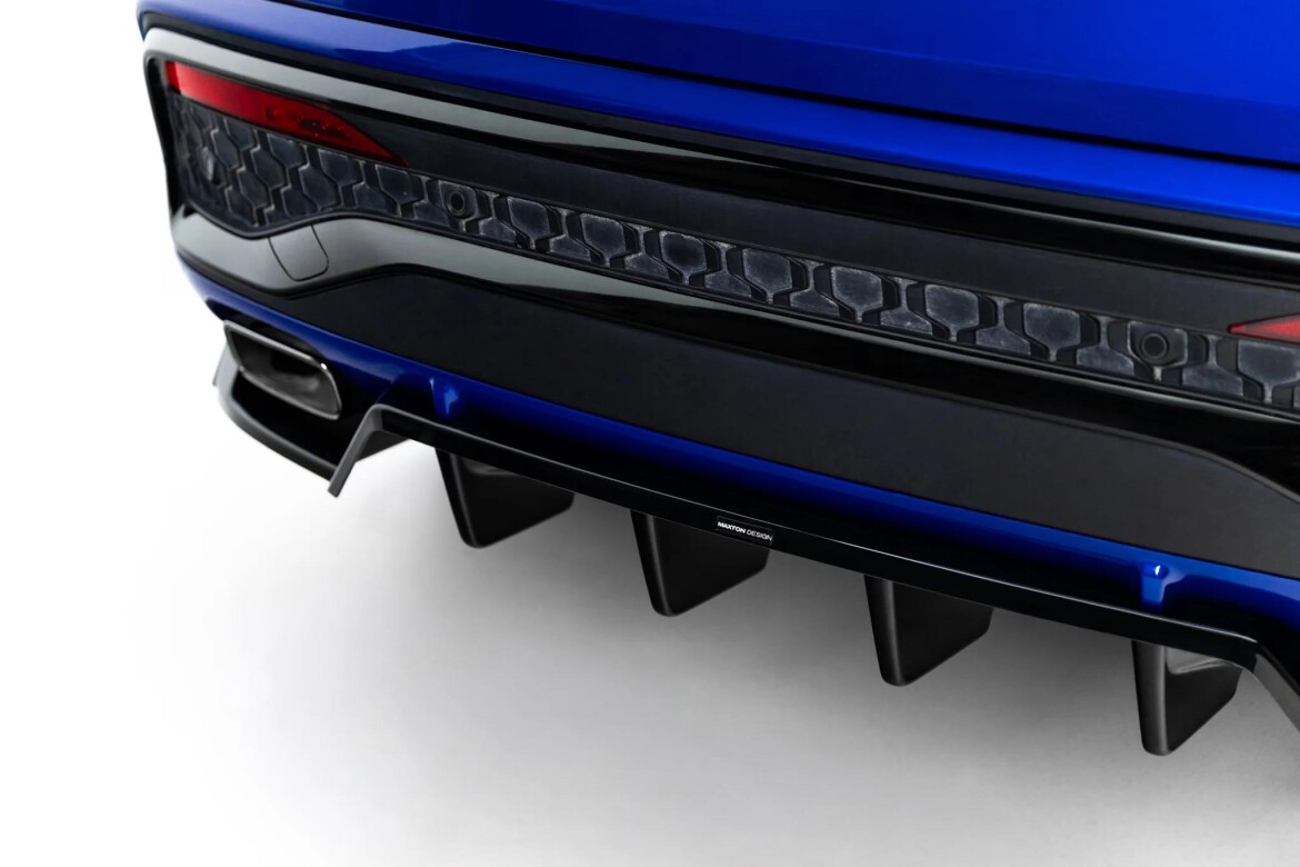 Diffusor RACE passend für Audi Q5 S-Line Sportback / SUV Mk3 schwarz Hochglanz