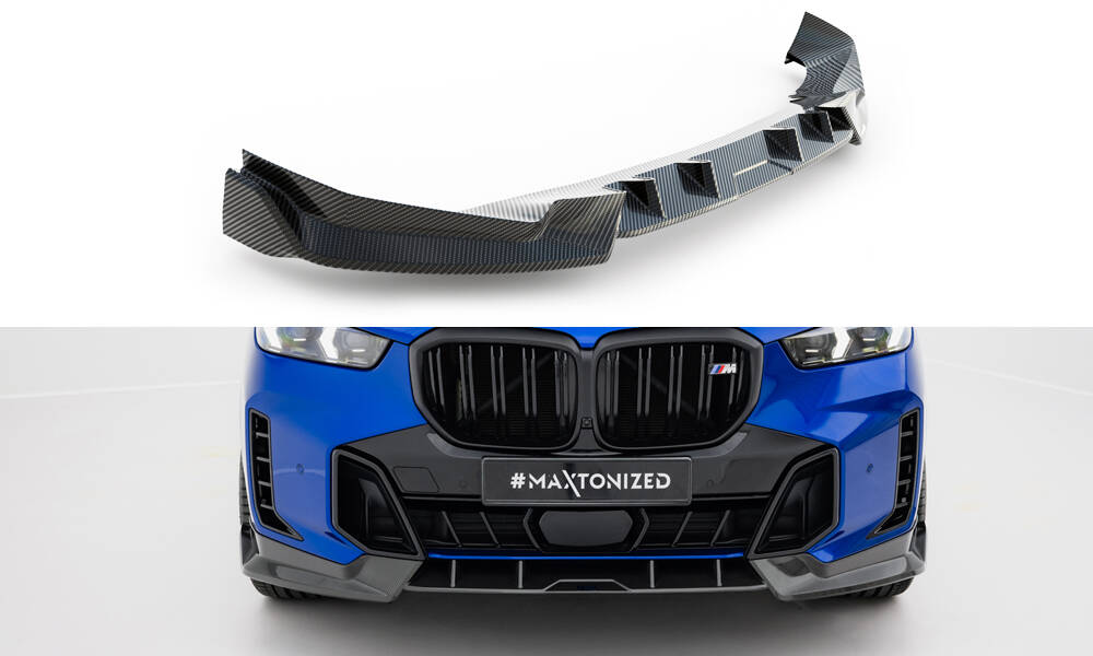Carbon Fiber Spoilerlippe Front Ansatz passend für BMW X5 M-Paket G05 FL