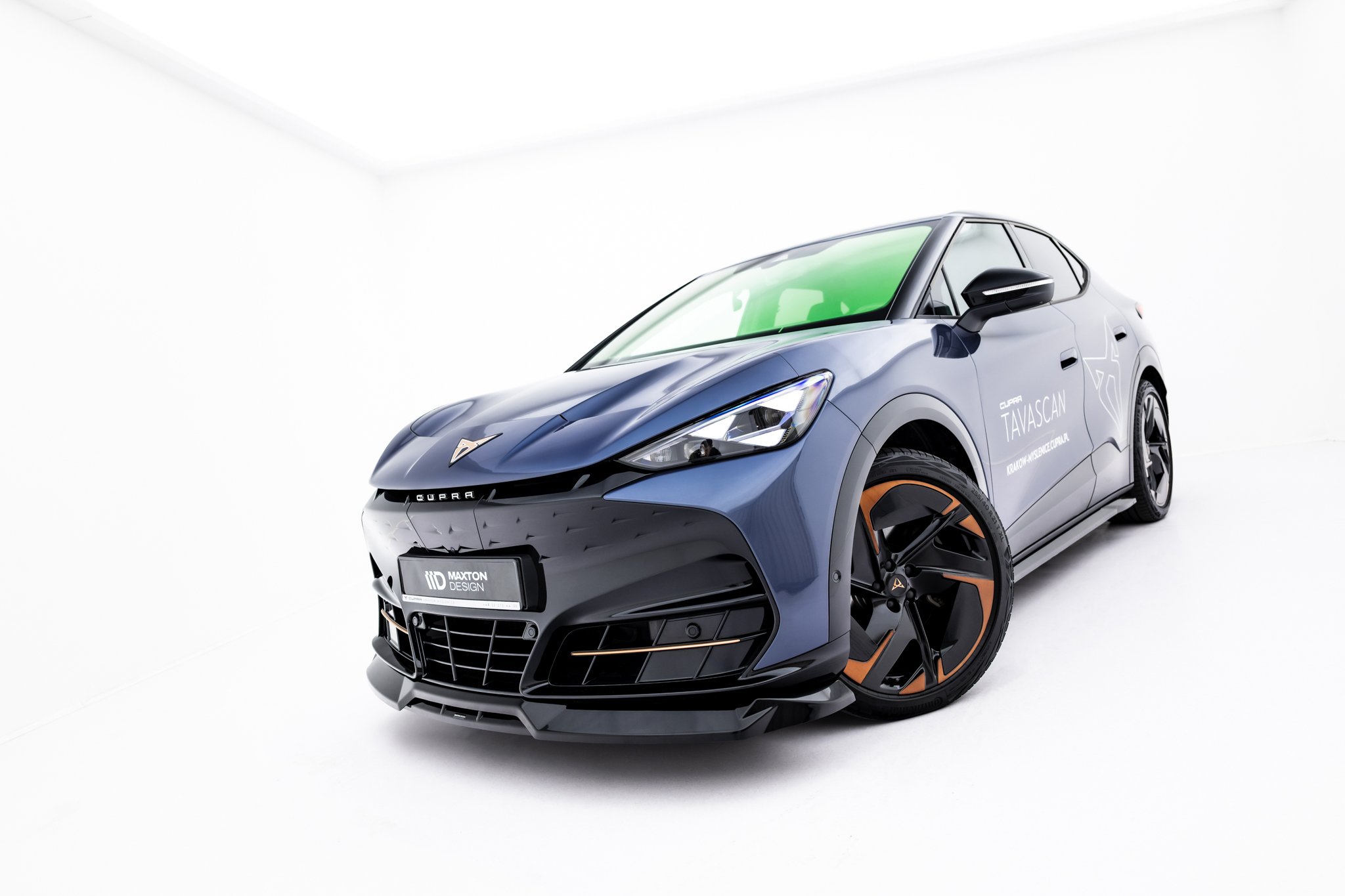 Frontlippe passend für CUPRA Tavascan Mk1 schwarz Hochglanz