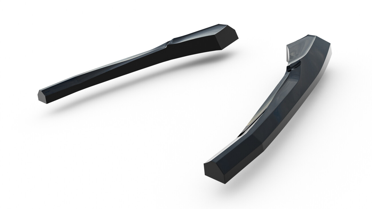 Diffusor Flaps passend für Ford Explorer ST Mk6 schwarz Hochglanz