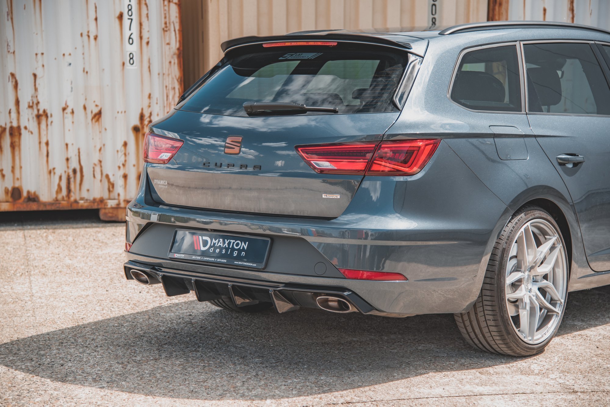 Diffusor Heck Ansatz V.2 für Seat Leon Cupra ST Mk3 FL