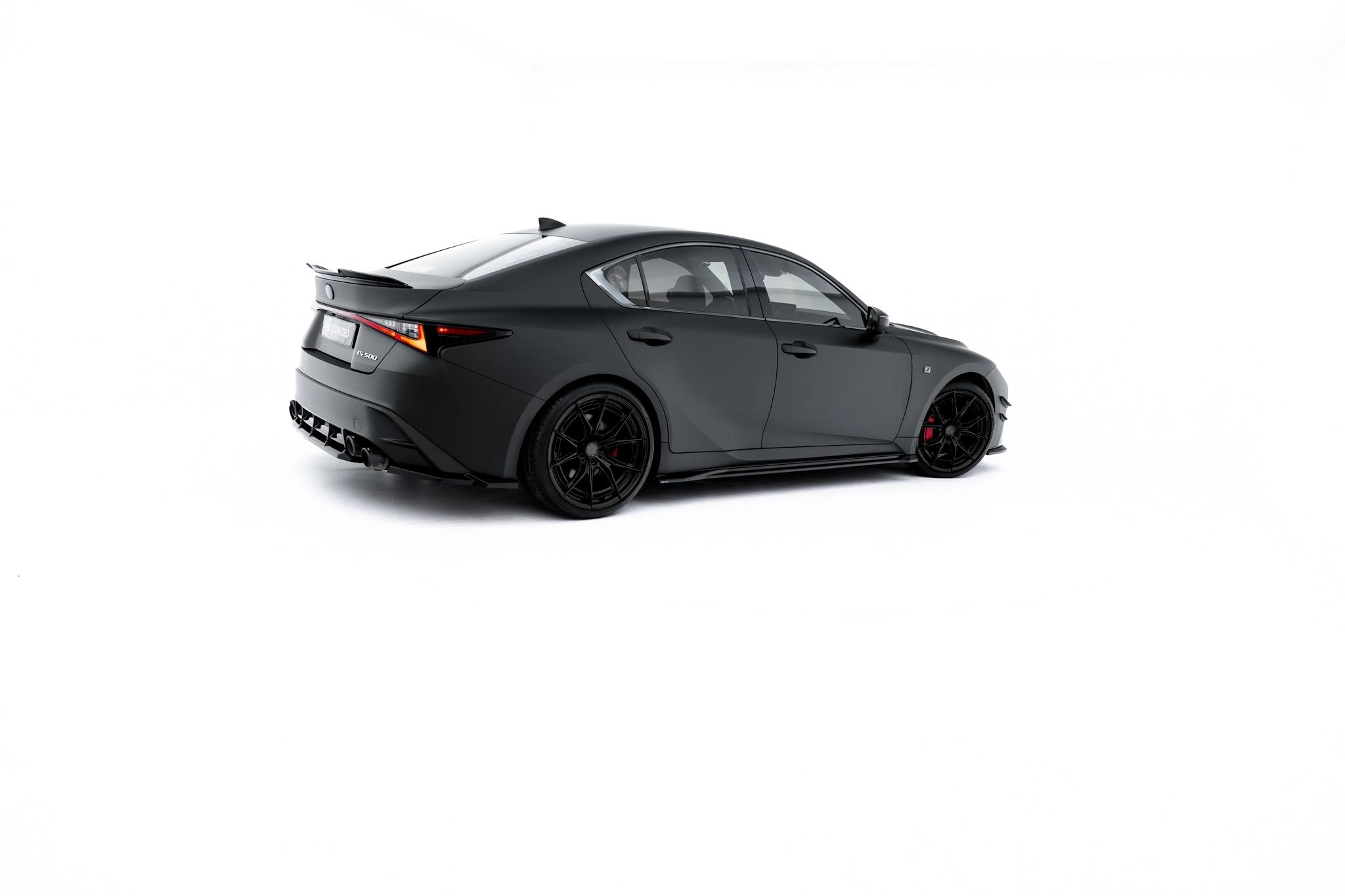 Seitenschweller Ansatz Paar passend für Lexus IS 500 Mk3 Facelift 2 XE30 schwarz Hochglanz