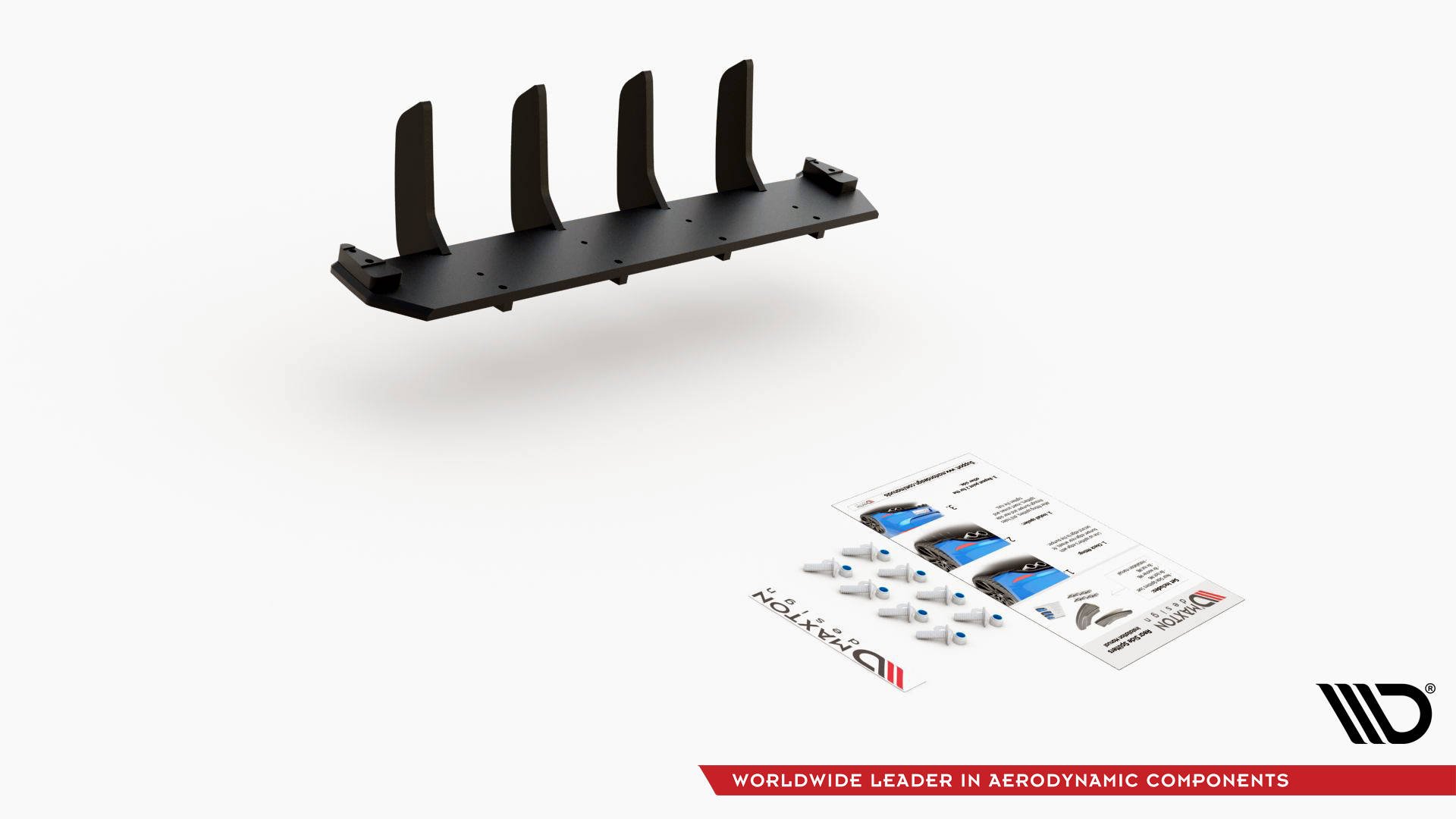 Street Pro Heckschürze Heck Ansatz Diffusor V.4 passend für BMW M140i rot
