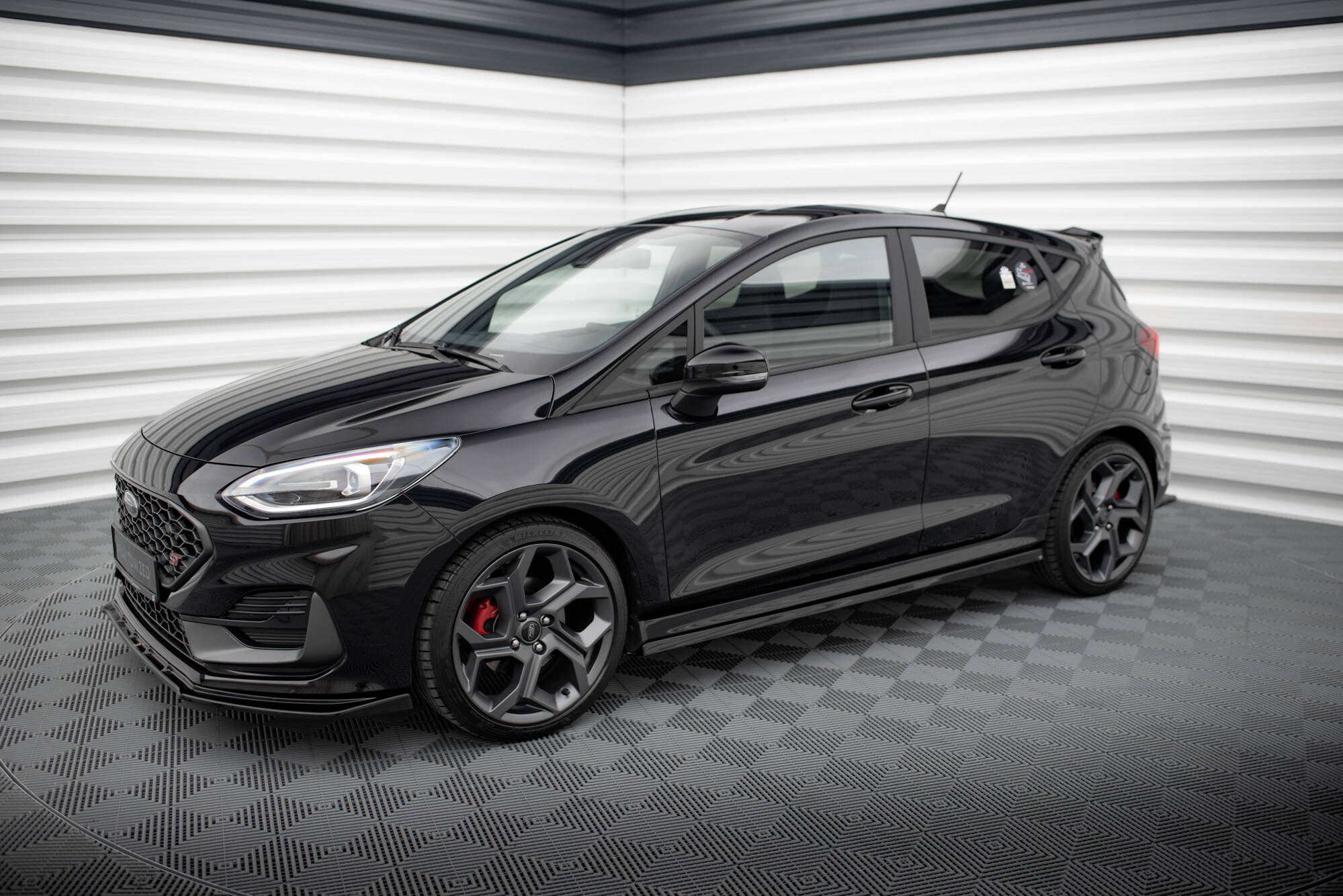 Seitenschweller Ansatz V.2 für Ford Fiesta Mk8 ST / ST-Line schwarz Hochglanz