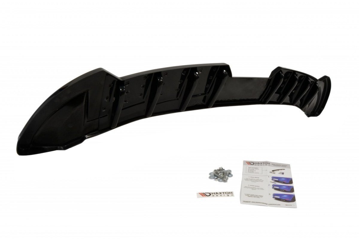 Diffusor Heck Ansatz für SEAT IBIZA 4 SPORTCOUPE vor Facelift DTM LOOK schwarz Hochglanz