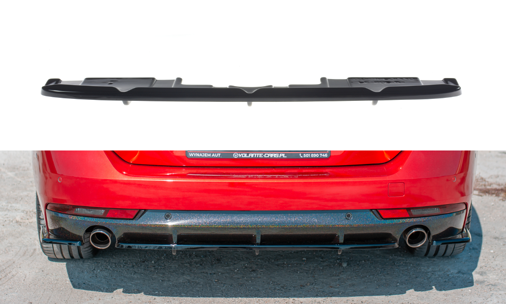 Heckansatz mit einem vertikalem balken Peugeot 508 BenzinMk2 schwarz Hochglanz