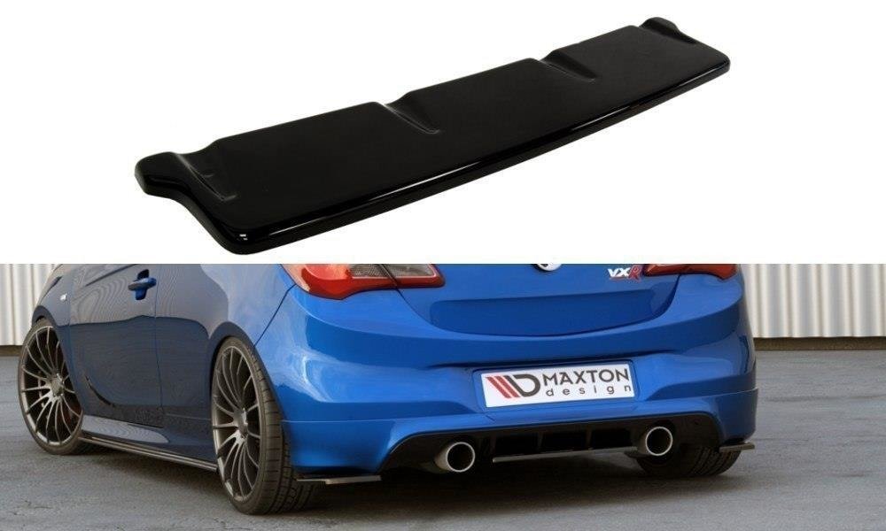 Heckansatz OPEL CORSA E OPC / VXR schwarz Hochglanz