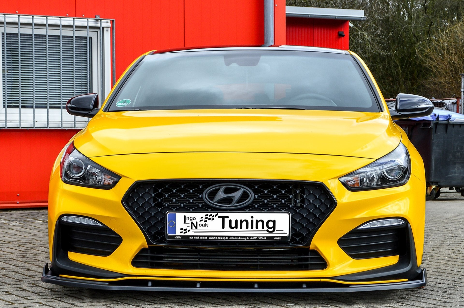 Cup Frontspoilerlippe für Hyundai I30 N-Line + Fastback ab Bj.2018- Schwarz Glanz