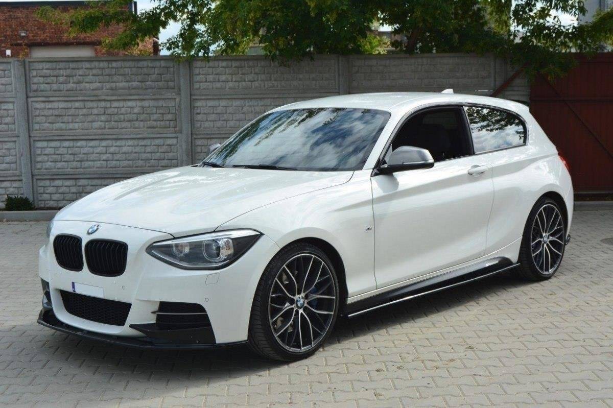 Street+ Spoilerlippe Front Ansatz passend für BMW 1er F20/F21 M-Power vor FL schwarz Hochglanz