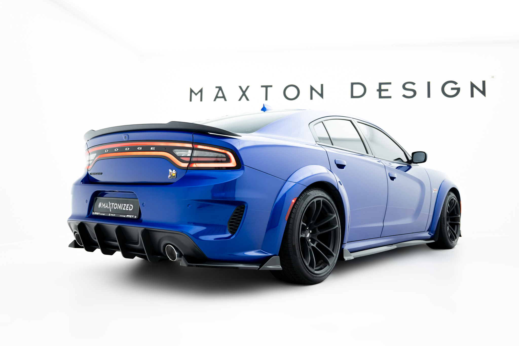 Street Pro Heckschürze Heck Ansatz Diffusor passend für Dodge Charger RT Scat Pack Widebody Mk3 FL