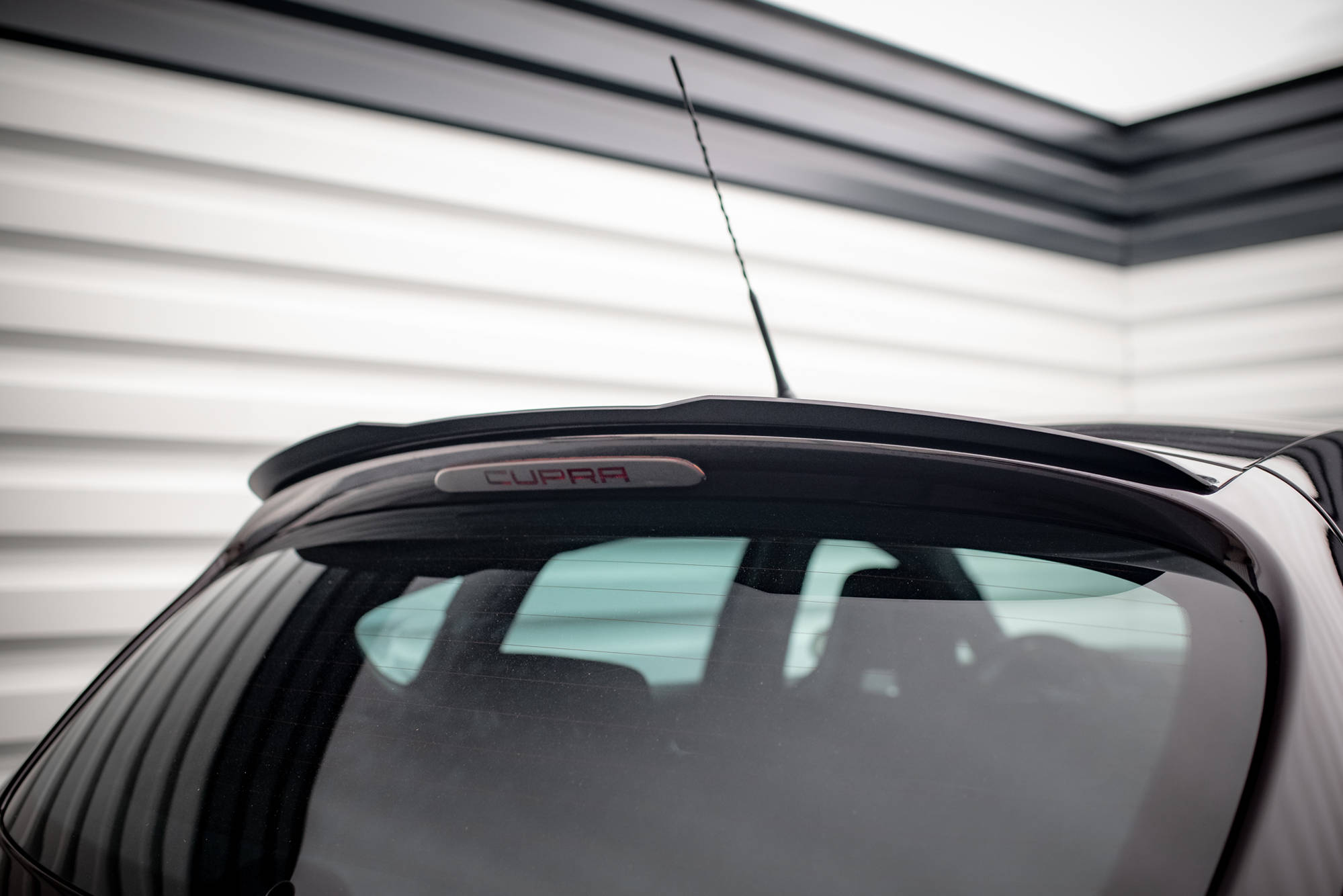 Spoiler CAP für Seat Leon Cupra / FR Mk2 schwarz Hochglanz