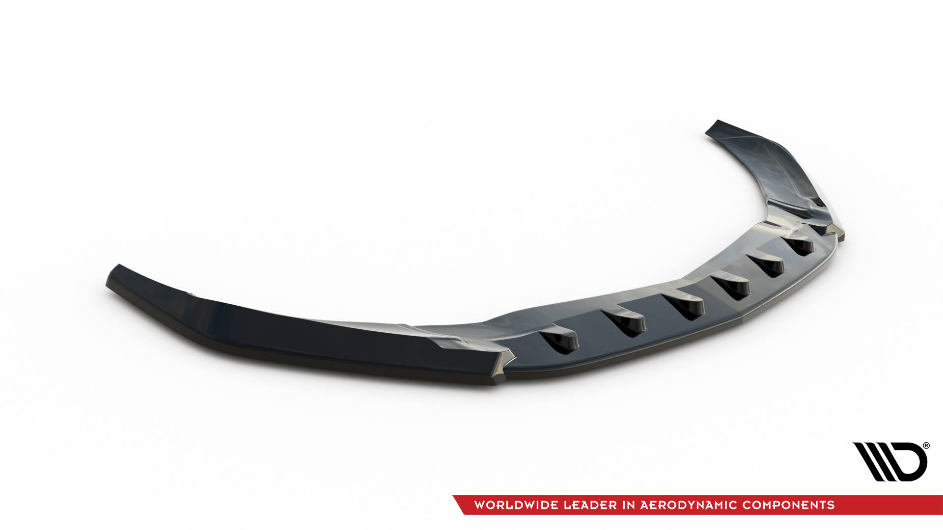 Street+ Spoilerlippe Front Ansatz V.1 passend für Mercedes A45 Aero W176 FL schwarz Hochglanz