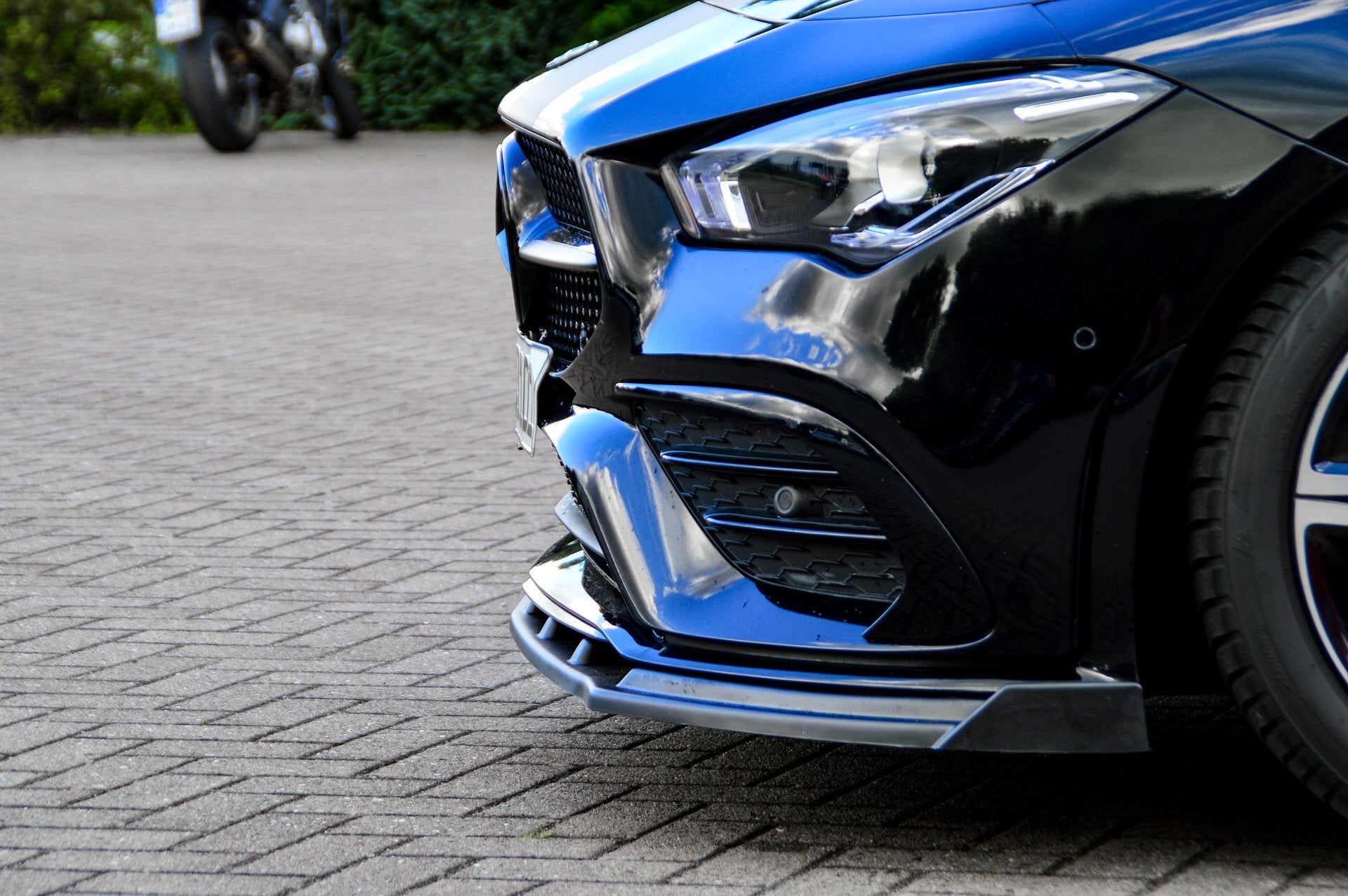 Cuplippe Spoilerlippe mit Wing ABS Mercedes CLA AMG-Line C118 X118 Carbon Optik