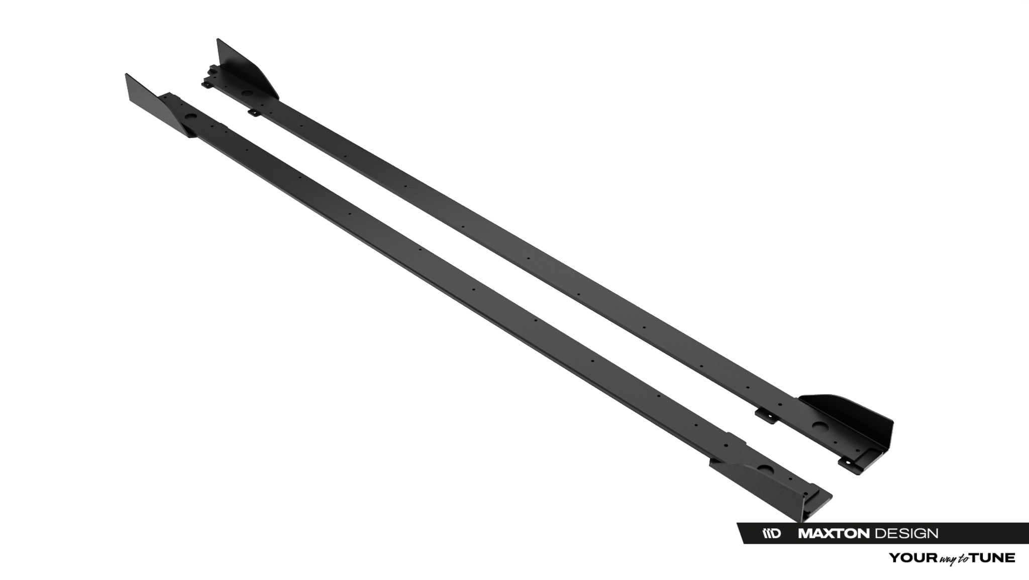 Seitenschweller Ansatz Paar + Flaps passend für Lexus IS 500 Mk3 Facelift 2 XE30 schwarz Hochglanz