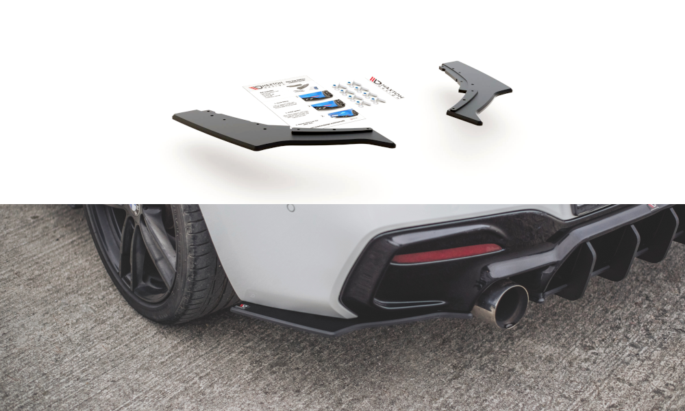 Street Pro Heck Ansatz Flaps V.3 passend für BMW 1er F20 M-Paket FL / M140i rot