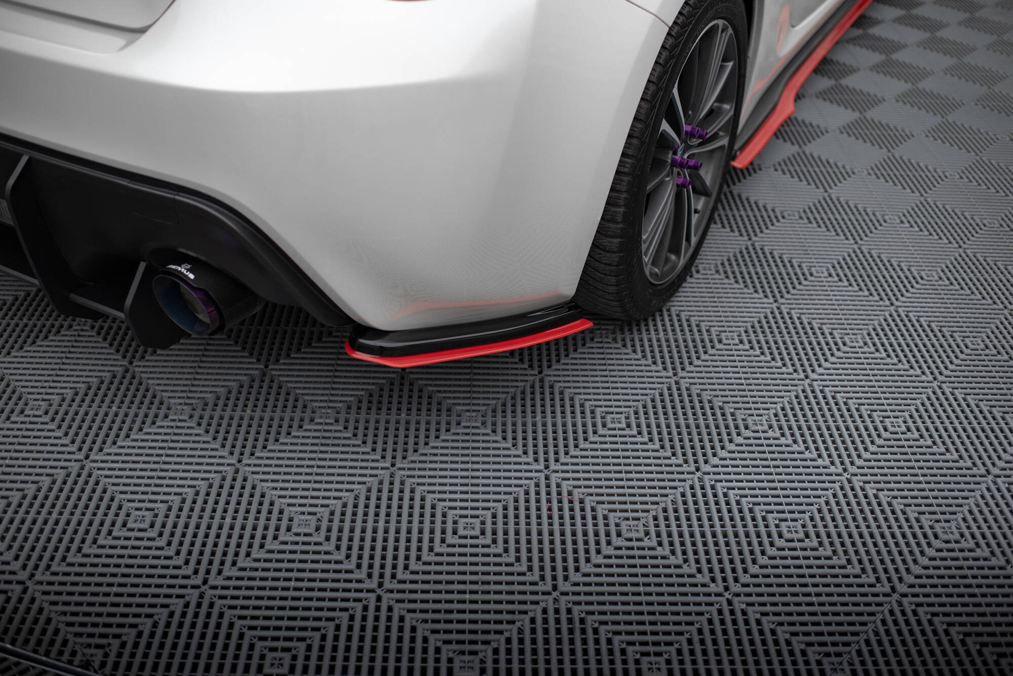 Heck Ansatz Flaps Diffusor V.2 für Subaru BRZ Mk1 / Mk1 Facelift schwarz Hochglanz