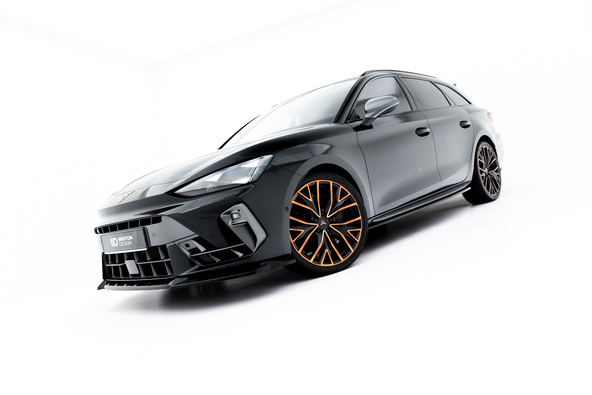 Frontlippe V.2 passend für CUPRA Leon ST / Hatchback Mk1 FL schwarz Hochglanz