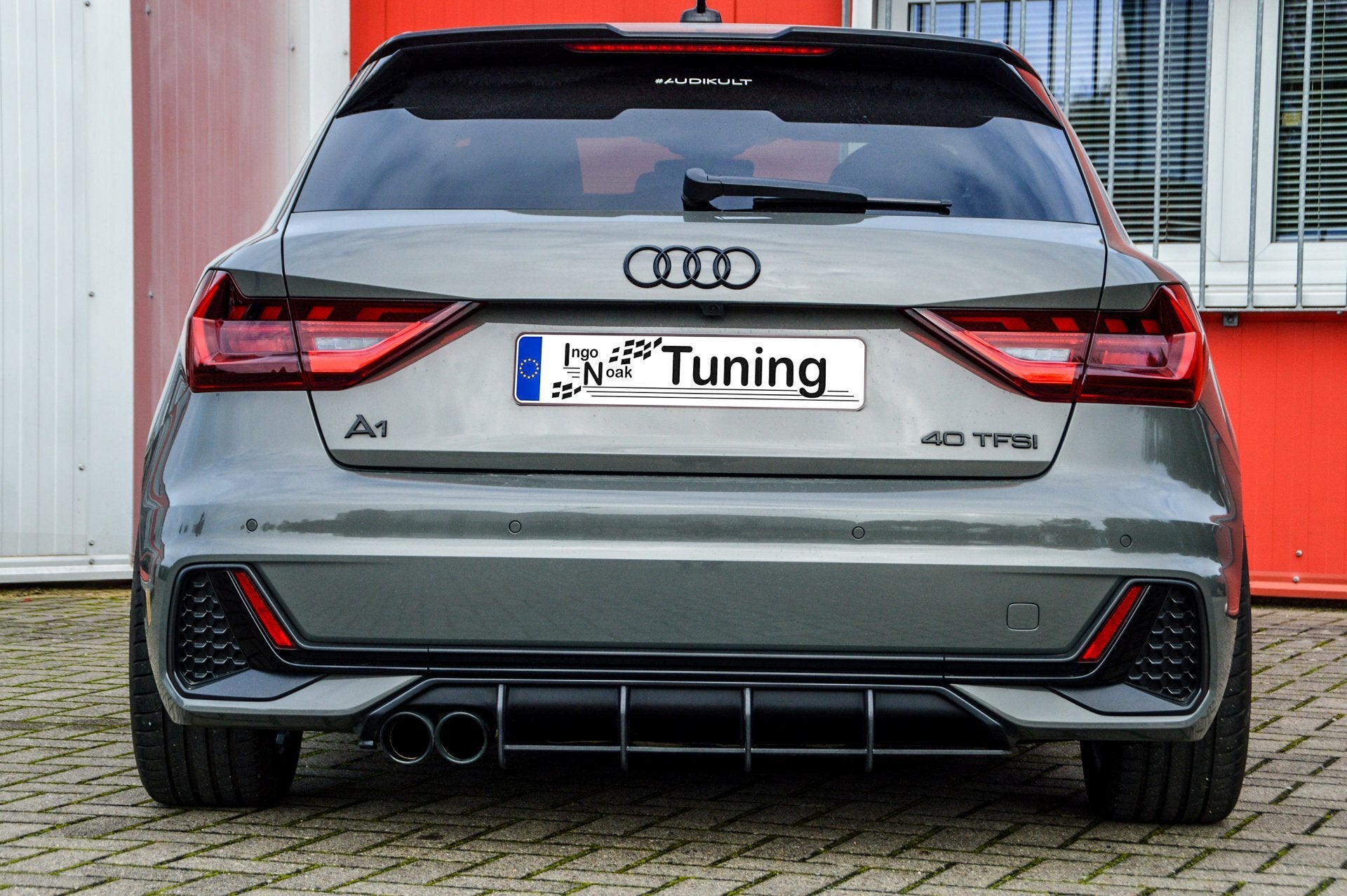 Gefräster Heckansatz + Seitenteile für Audi A1 GB Sportback S-Line ab Bj.2018-