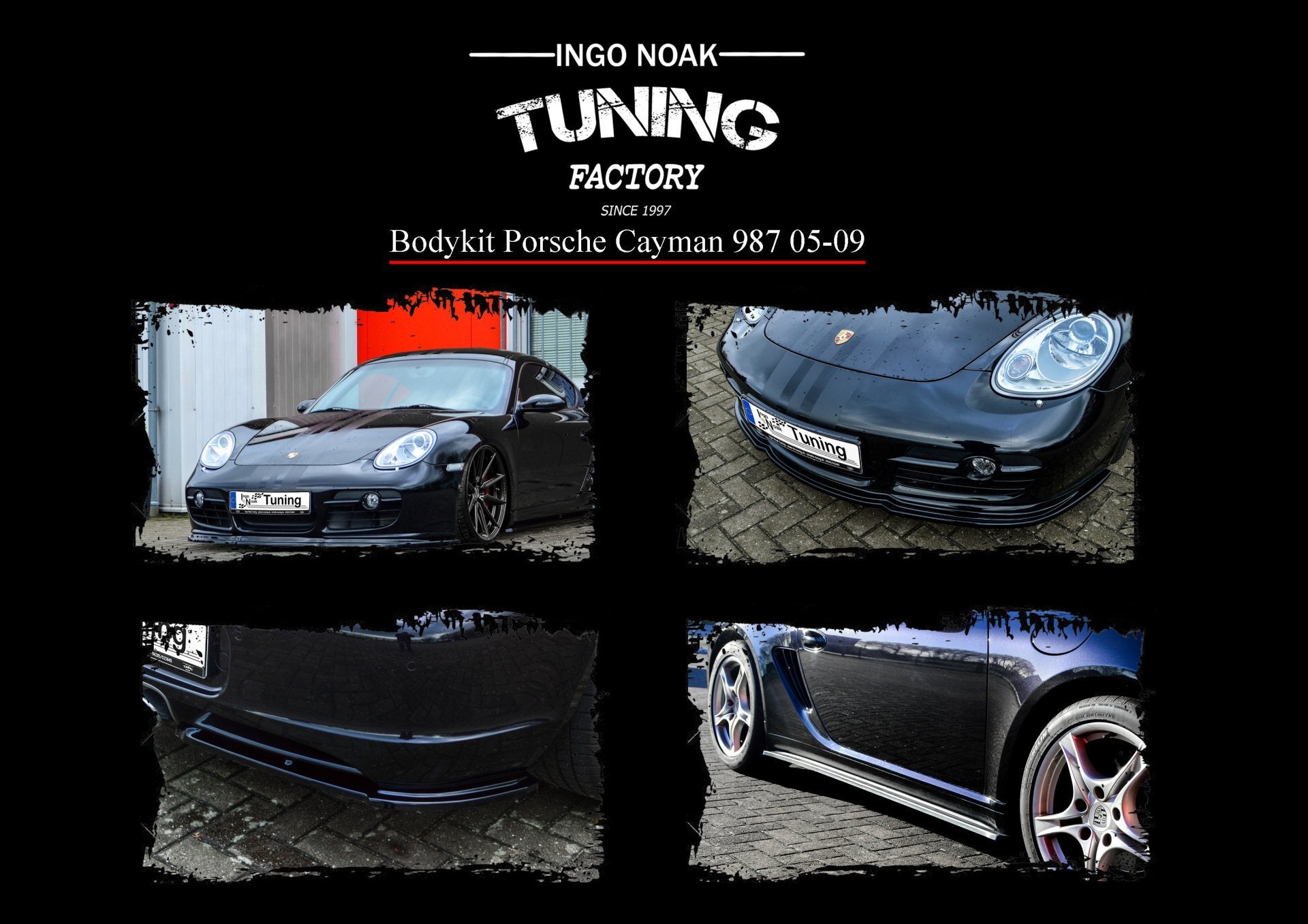 Bodykit für Porsche Cayman 987 Bj. 2005-2009 Carbon Optik