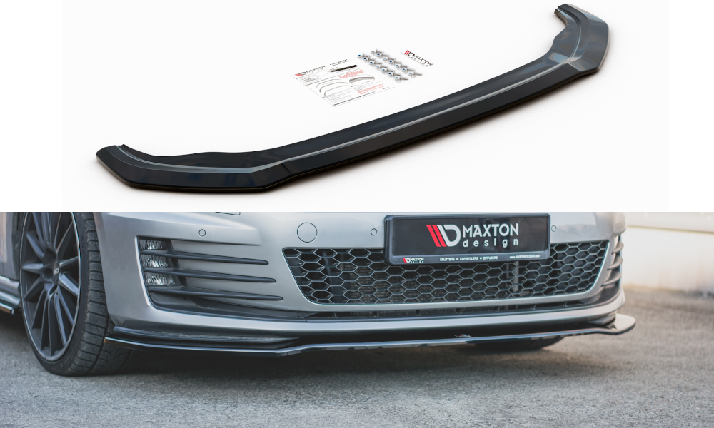 Front Ansatz V.2 für VW Golf GTI / GTD Mk7 schwarz Hochglanz