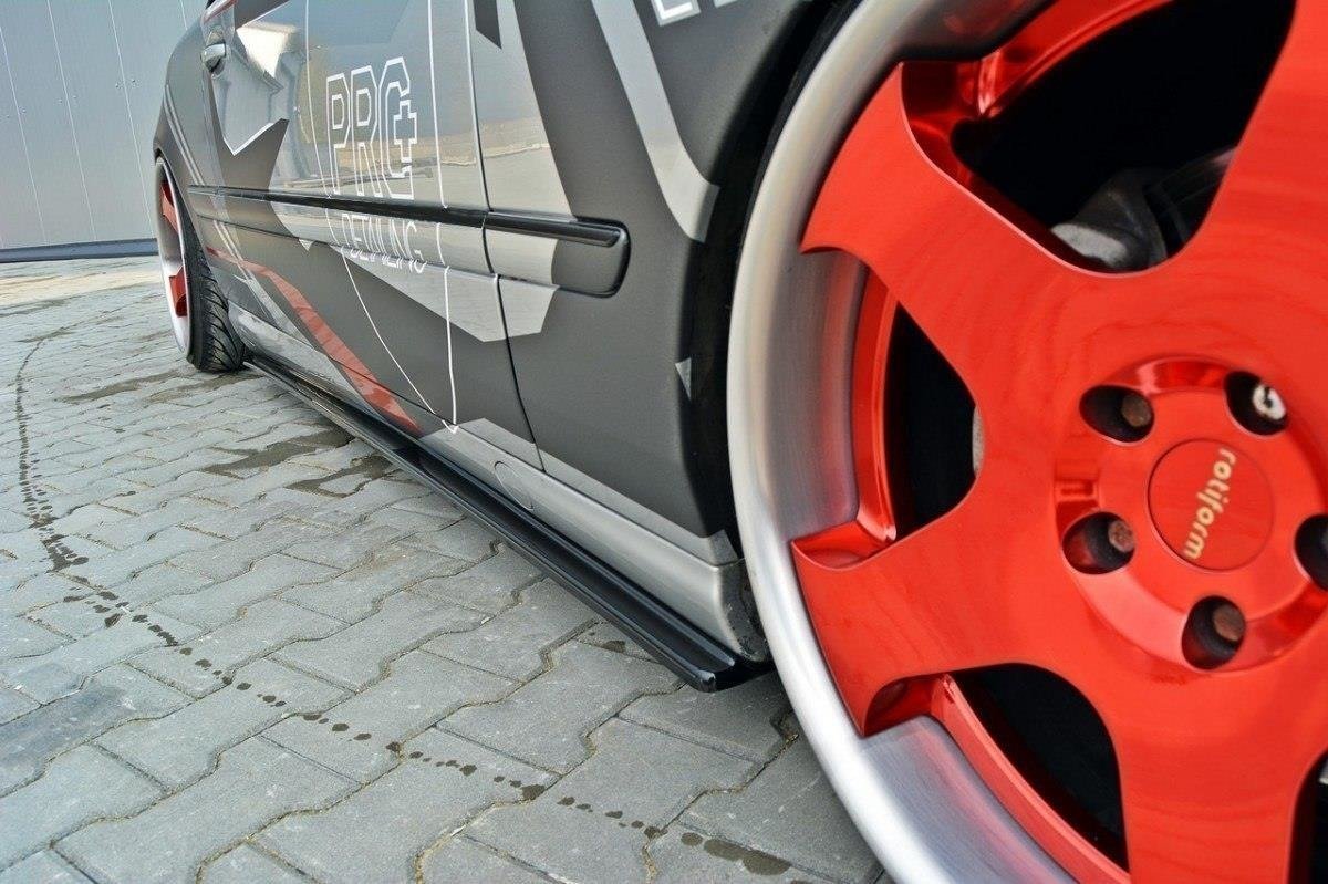 Street+ Seitenschweller Leisten passend für Mercedes CL C215 schwarz Hochglanz