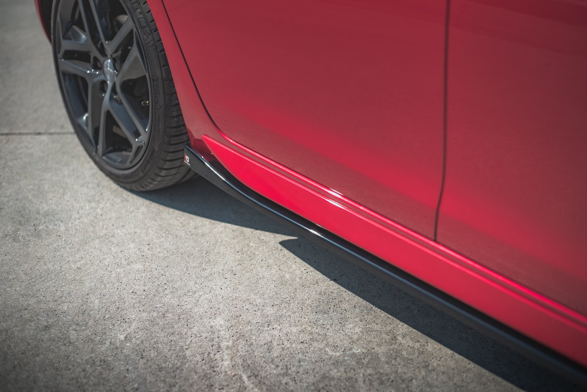 Street+ Seitenschweller Leisten passend für Peugeot 308 GT Mk2 FL schwarz Hochglanz