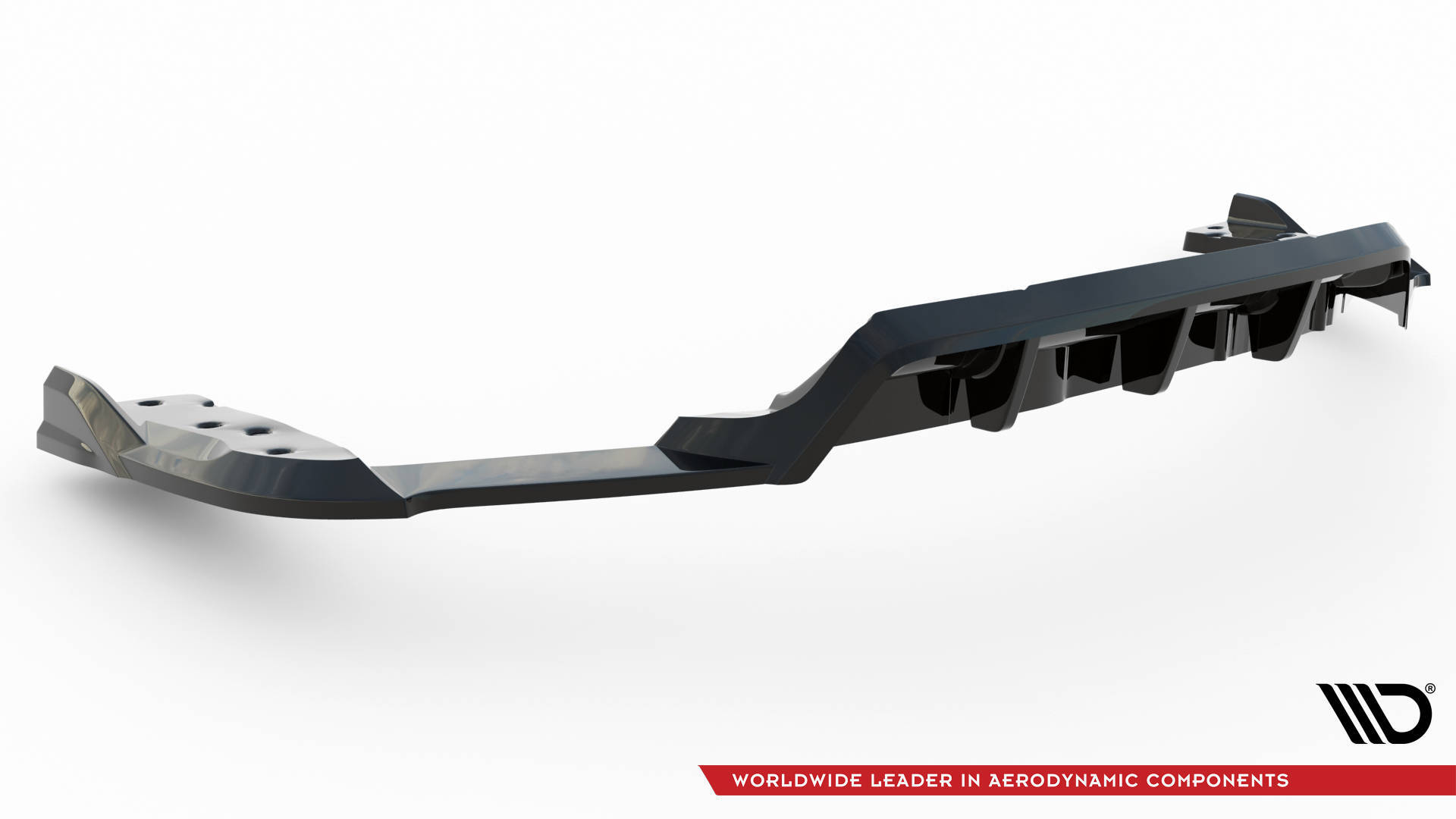 Street+ Mittlerer Diffusor RACE Heck Ansatz passend für BMW X6 M F96 FL schwarz Hochglanz