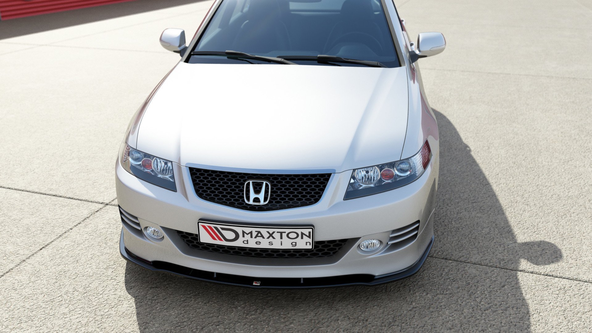 Street+ Spoilerlippe Front Ansatz passend für Honda Accord VII TYPE-S schwarz Hochglanz
