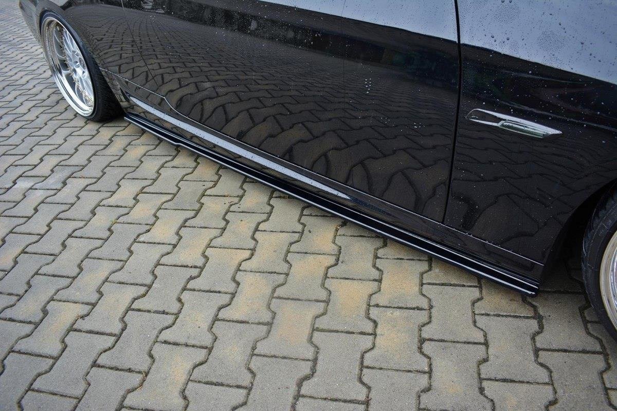 Seitenschweller Ansatz für BMW 3er E92 M Paket FACELIFT schwarz Hochglanz