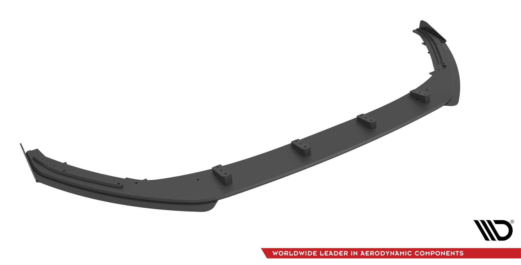 Street Pro Spoilerlippe Front Ansatz passend für Audi A3 8Y rot+ Hochglanz Flaps