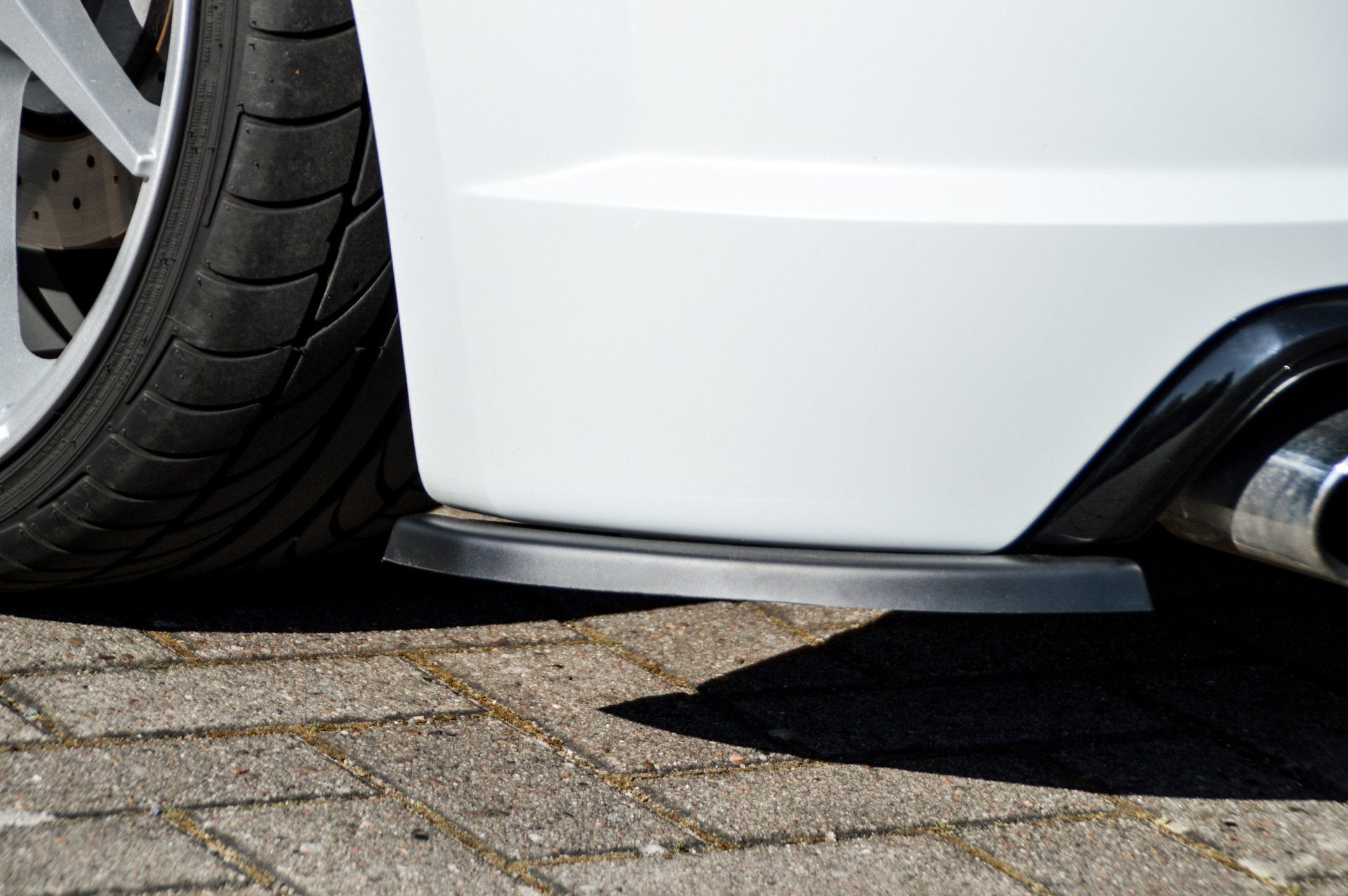 Heckansatz Diffusor Spoilerecken Seitenteile für Audi TTS 8S Schwarz Glanz