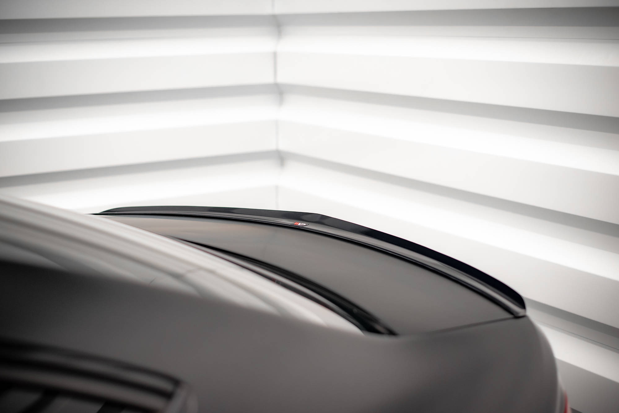 Heck Spoiler Aufsatz Abrisskante passend für Mercedes C Limousine W204 / C Coupe C204 schwarz Hochglanz