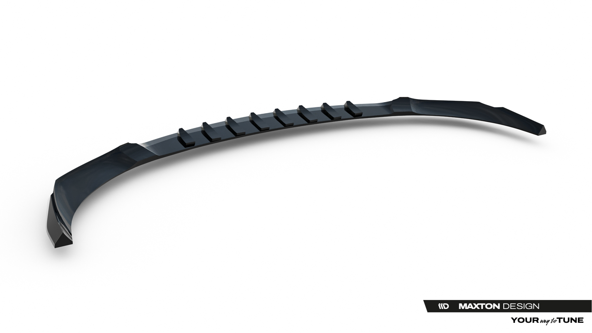 Frontlippe V.1 passend für Mercedes-AMG C63 Limousine / Kombi W206 / S206 schwarz Hochglanz