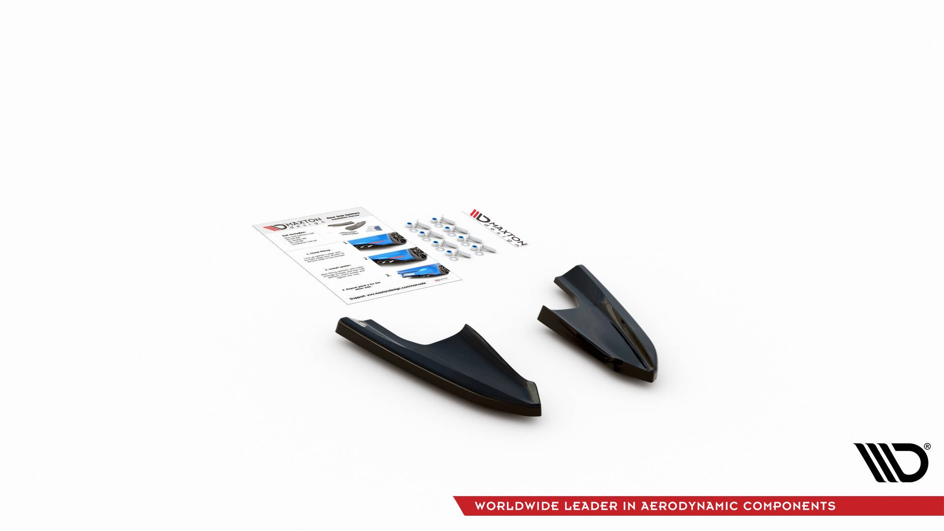 Street+ Heck Ansatz Flaps V.3 passend für VW Golf R Mk8 Carbon Look