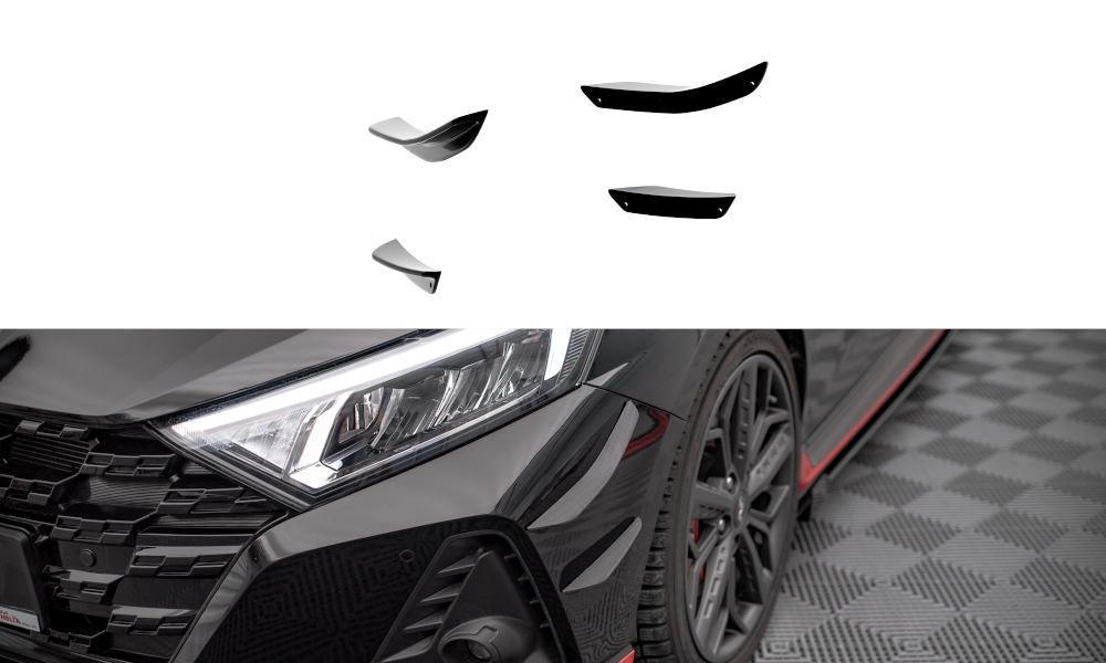 Stoßstangen Flaps Wings vorne Canards passend für Hyundai I20 N Mk3