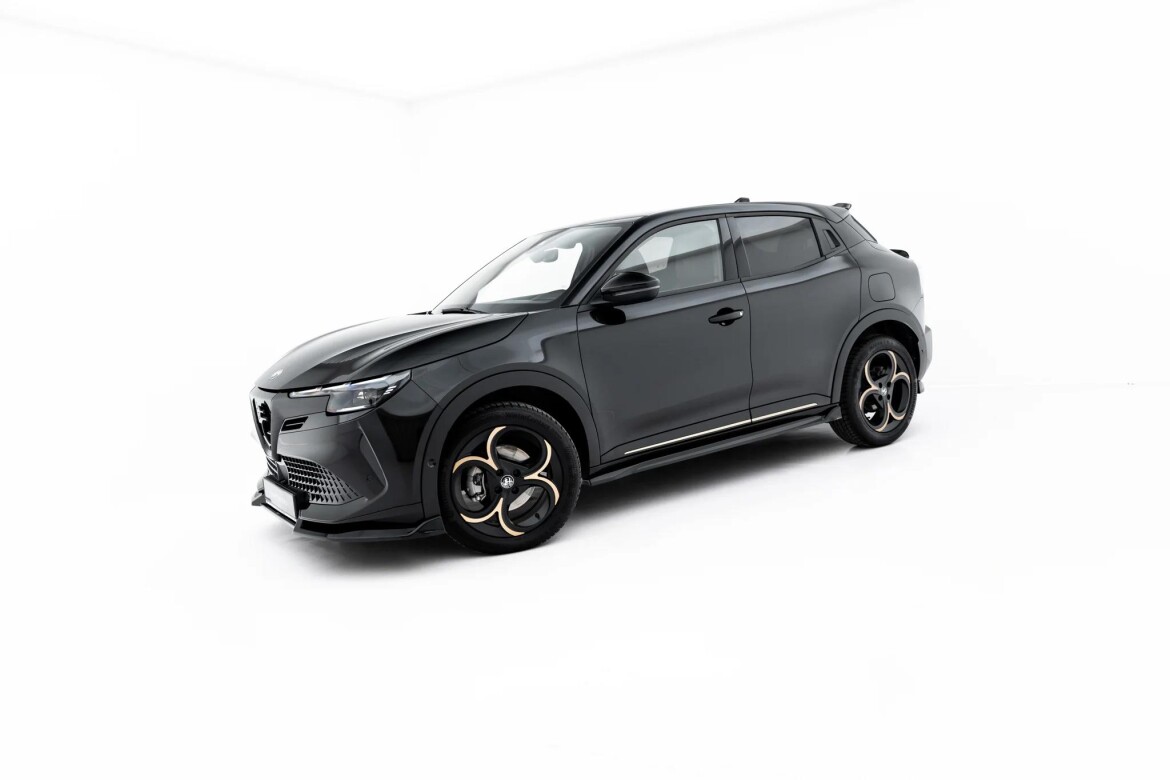 Seitenschweller Ansatz passend für Alfa Romeo Junior Mk1 schwarz Hochglanz