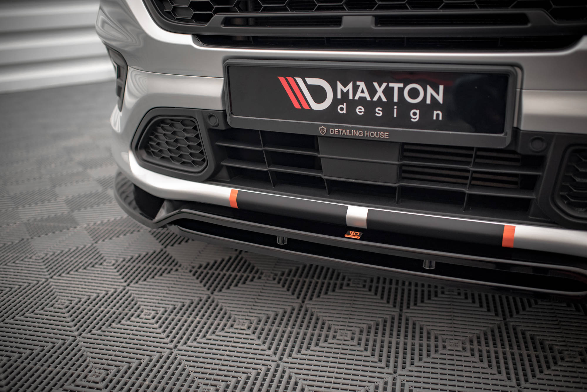 Street+ Spoilerlippe Front Ansatz passend für Ford Transit Custom ST-Line Mk1 FL schwarz Hochglanz