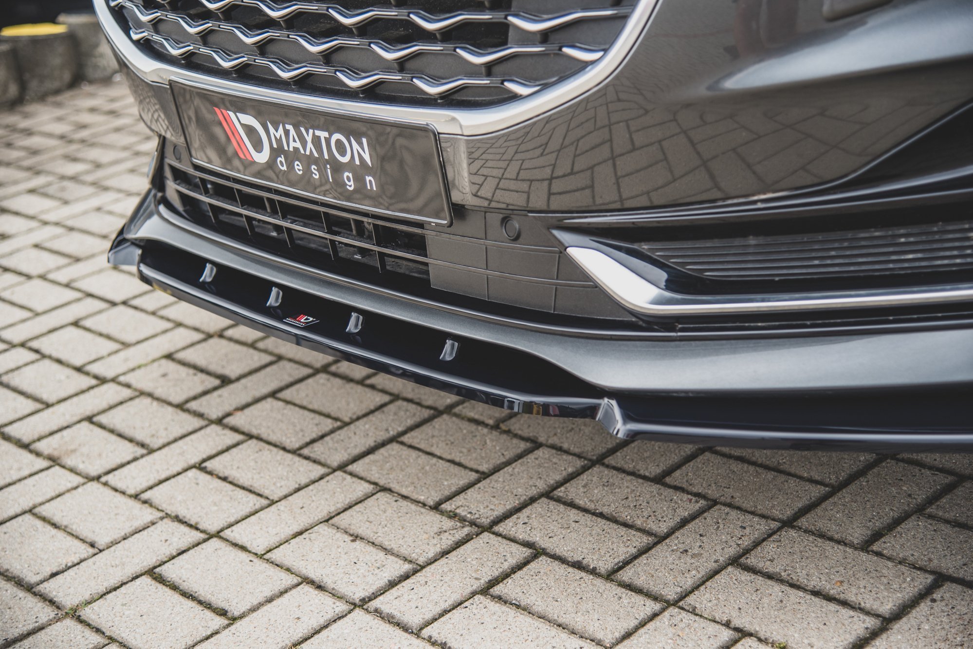 Front Ansatz für Ford S-Max Mk2 Facelift schwarz matt