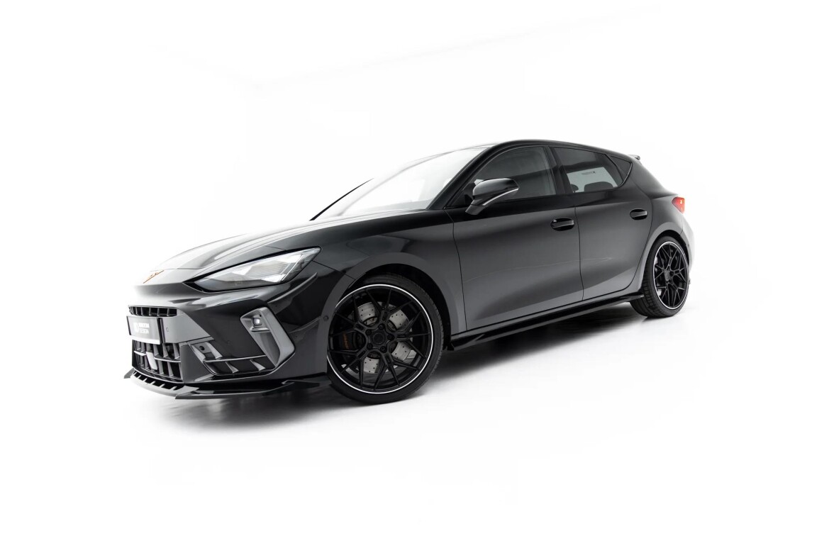 Seitenschweller Ansatz (Paar) V.2 passend für Cupra Leon ST / Hatchback Mk1 Facelift schwarz Hochglanz